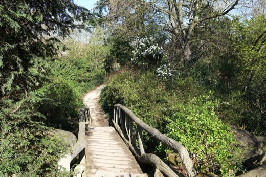 Dolní jezero (Lac Inférieur) v lese Bois de Boulogne na západě Paříže